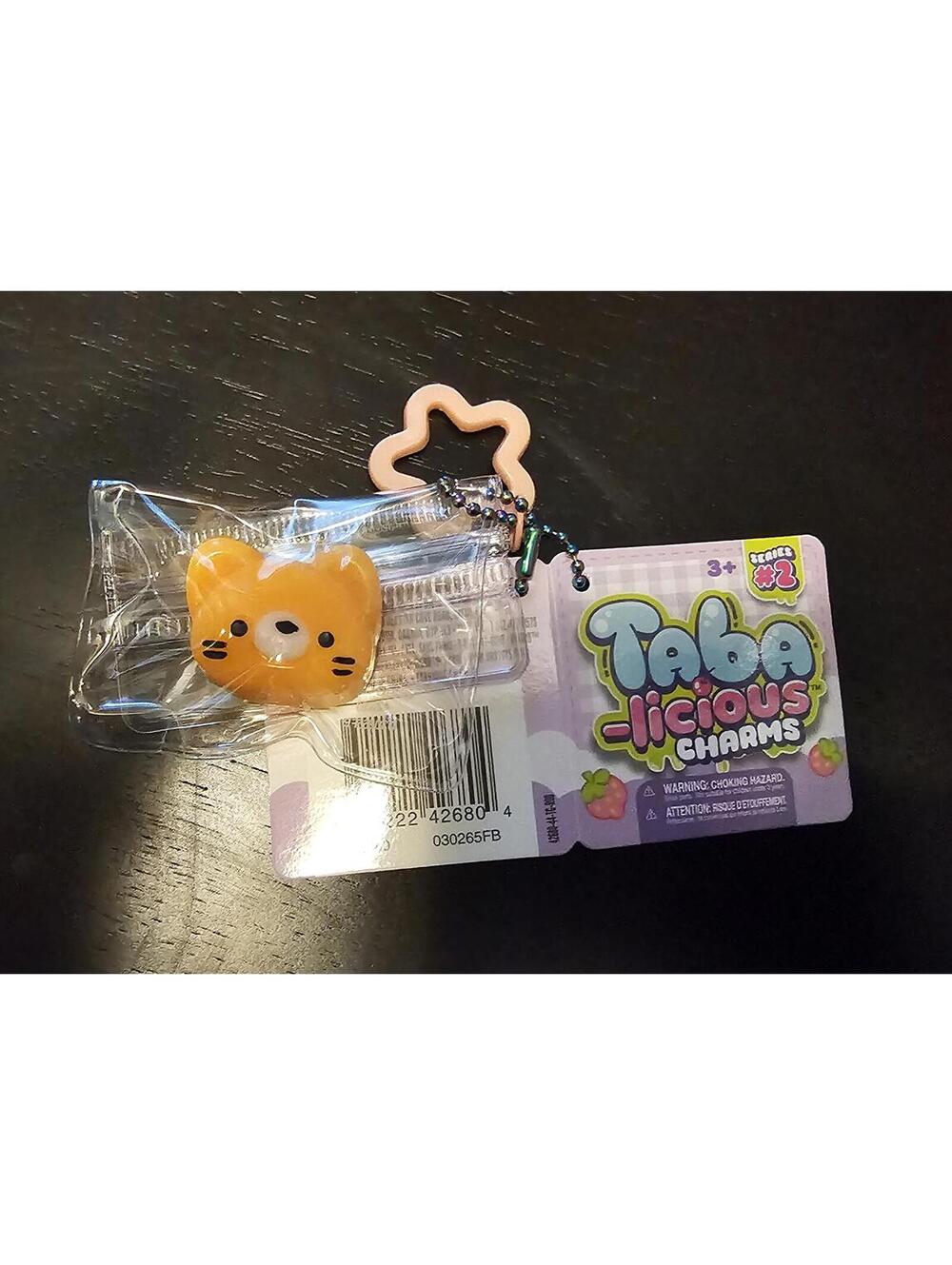 Taba licious charms Keychain squishy new rare HTF orange cat